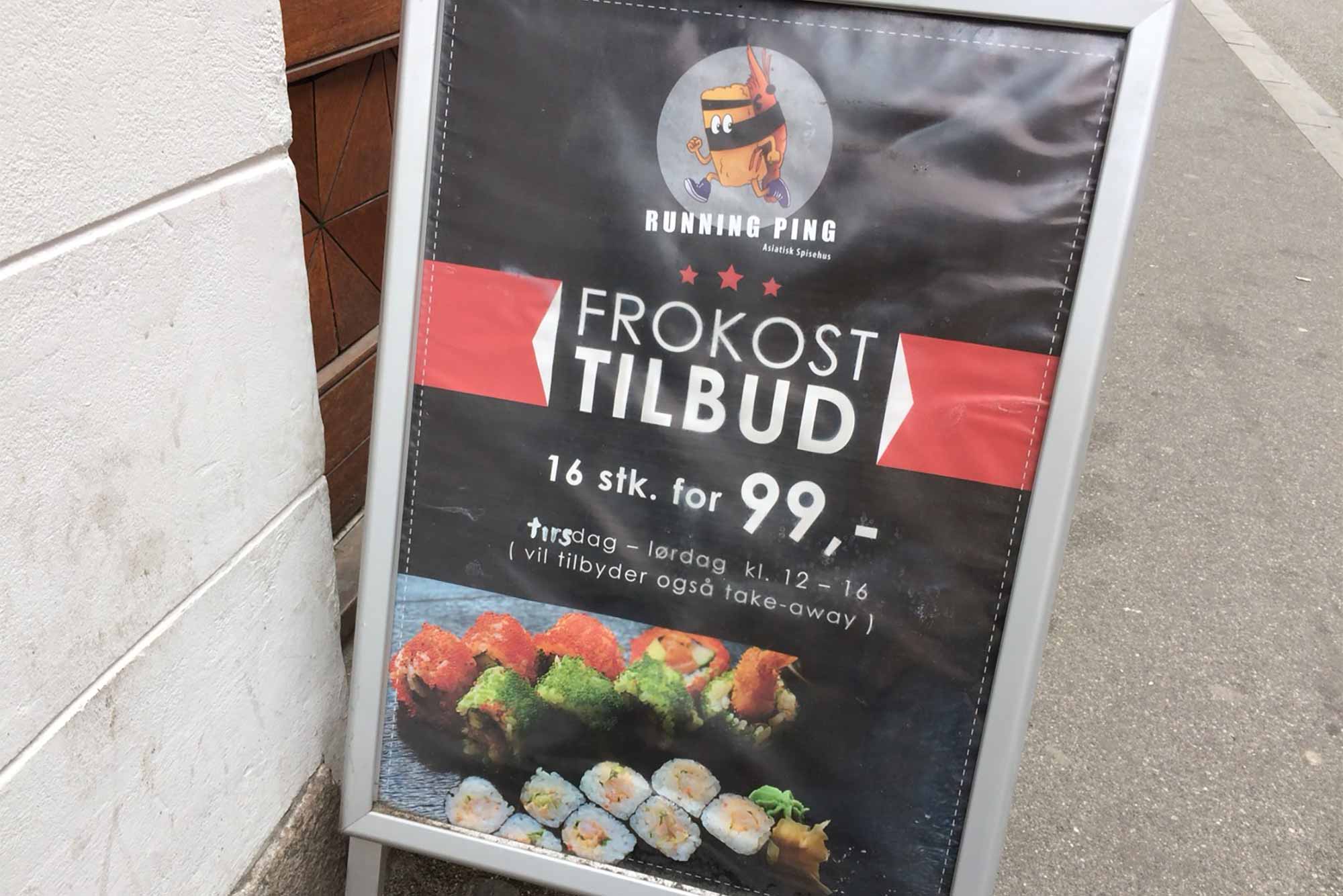 デンマークで人気の寿司バー
