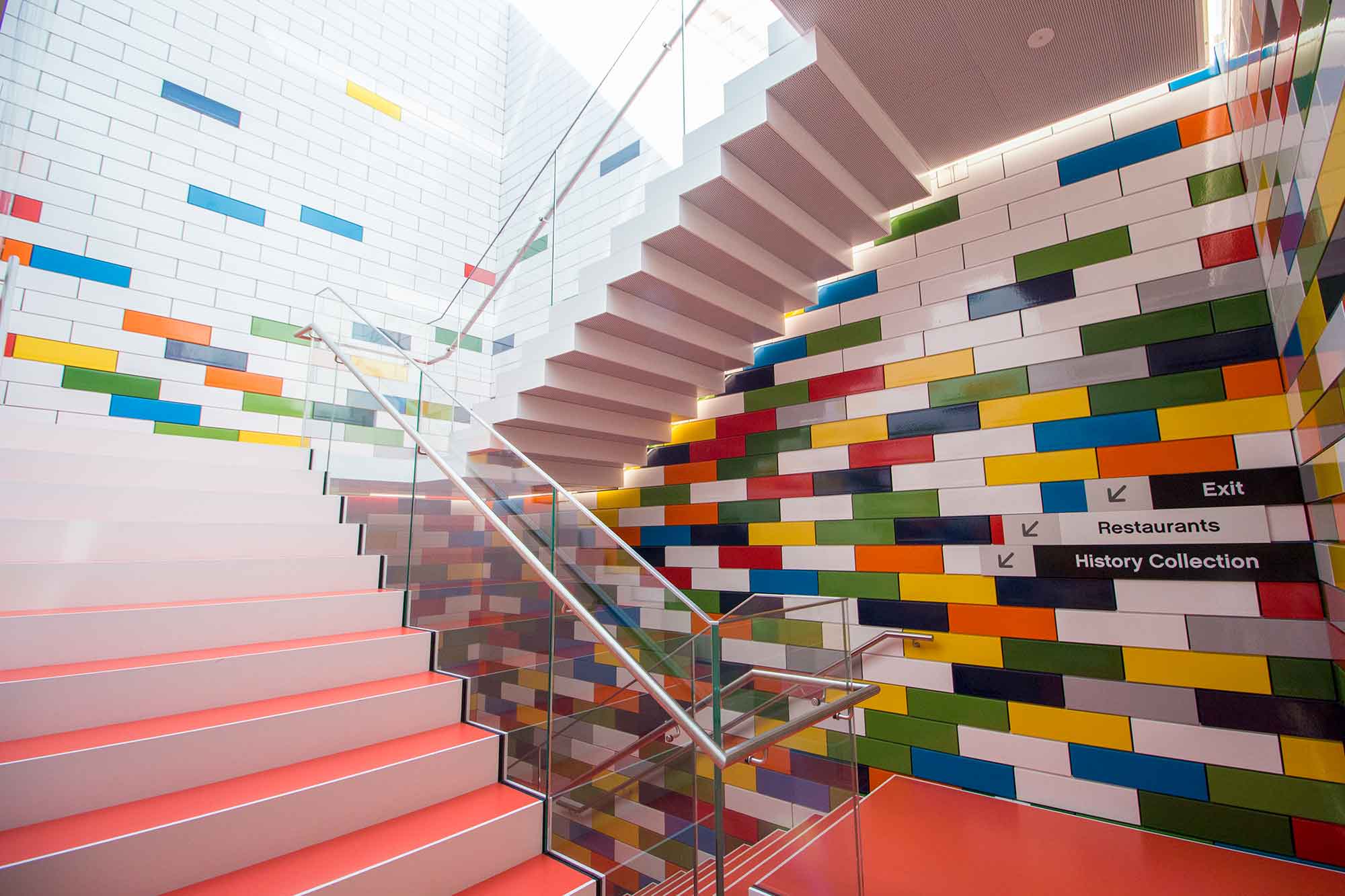 デンマークのレゴハウスの階段