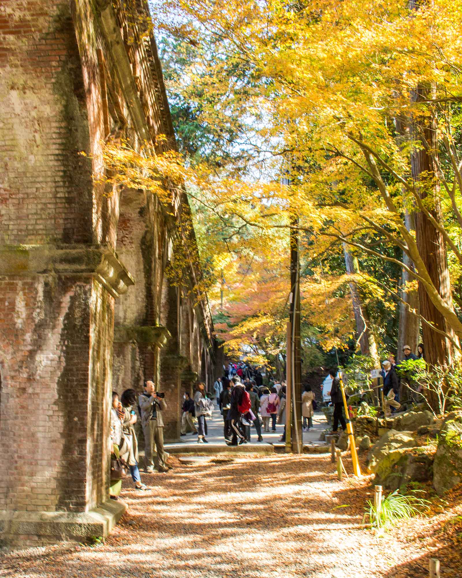 京都の紅葉穴場スポットの南禅寺の水路閣